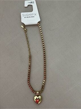 BaubleBar Gold Heart Necklace
